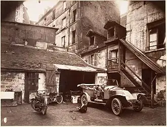 Rue de Valence en 1922 (photo d'Eugène Atget).