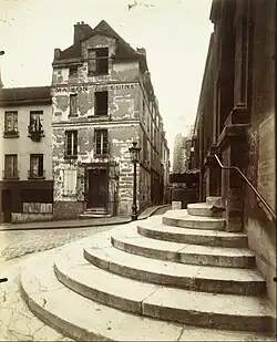 La place en 1923 (photographie d'Eugène Atget).