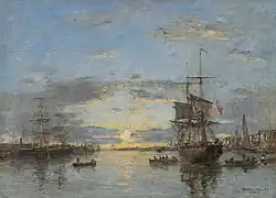 Le Havre : L'avant-port au coucher du soleil, Potsdam