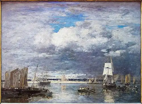 Le Port de Camaret par ciel d'orage, (1873)Palais des Beaux-Arts de Lille