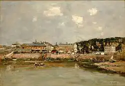 Eugène Boudin. Le port de Trouville, 1884.