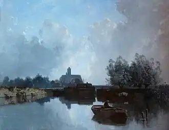 Eugène Cicéri : Au bord du Loing.