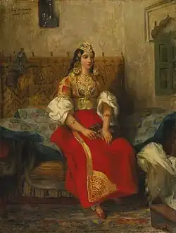 Juive de Tanger en costume d'appart d'Eugène Delacroix (1835)