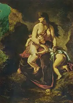 Médée furieuse,Eugène Delacroix, 1862,musée du Louvre, Paris.