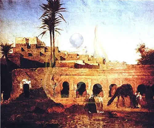 Toile d'Eugène Fromentin, Vue de Laghouat