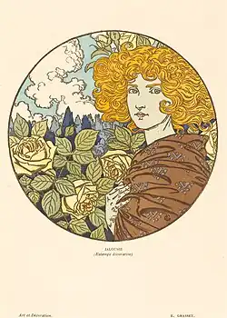 Estampe Jalousie parue dans Art & Décoration (1899)