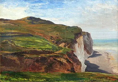 Falaises en Normandiechâteau de Dieppe