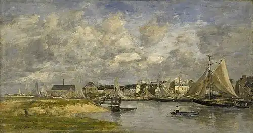 Trouville, le Port, 1873,Édimbourg, Galerie nationale d'Écosse.