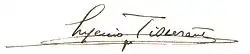 Signature de Eugène Tisserant