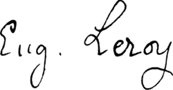 signature d'Eugène Le Roy