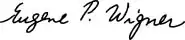 signature d'Eugene Wigner