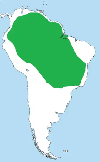 Description de l'image Eunectes murinus distribution.png.