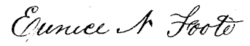 signature d'Eunice Newton Foote