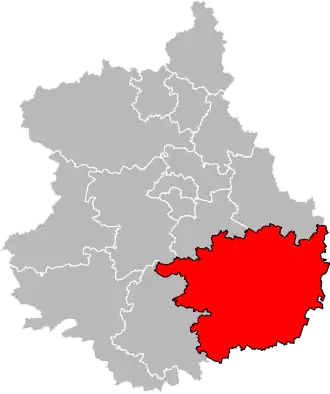 Lumeau est dans le canton de Voves