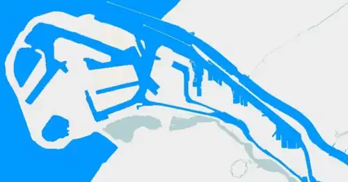 Carte du Port de Rotterdam Ouest