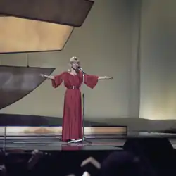 Catherine Ferry à la Haye (1976).