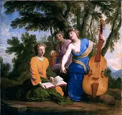Melpomène, Érato et Polymnie (vers 1652-1655), Paris, musée du Louvre.