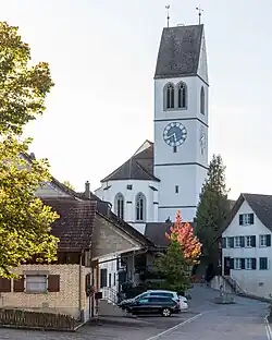 L'église évangélique Saint-Pancrace.
