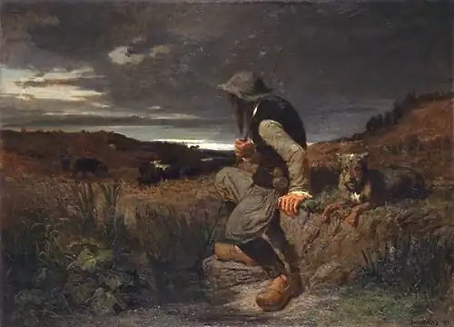 Le Pâtre de Kerlaz, 1852, Évariste-Vital Luminais.