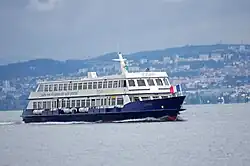Le bateau CGN "Léman" à Evian-les-Bains