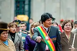 Evo Morales fut le premier président indigène de la Bolivie.