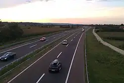 L'autoroute A1 près de Brzan.