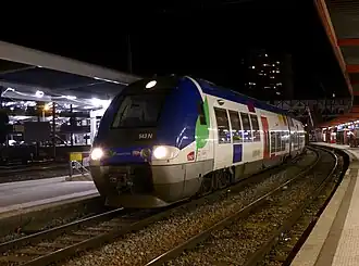 Un AGC en gare de Chambéry