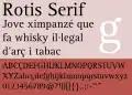 Rotis serif.