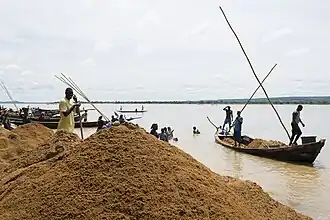 Exploitation du sable