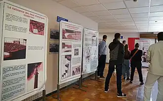 Exposition marathon au Creps de Reims lors du Festival interplanétaire de la BD en 2023 à Reims.