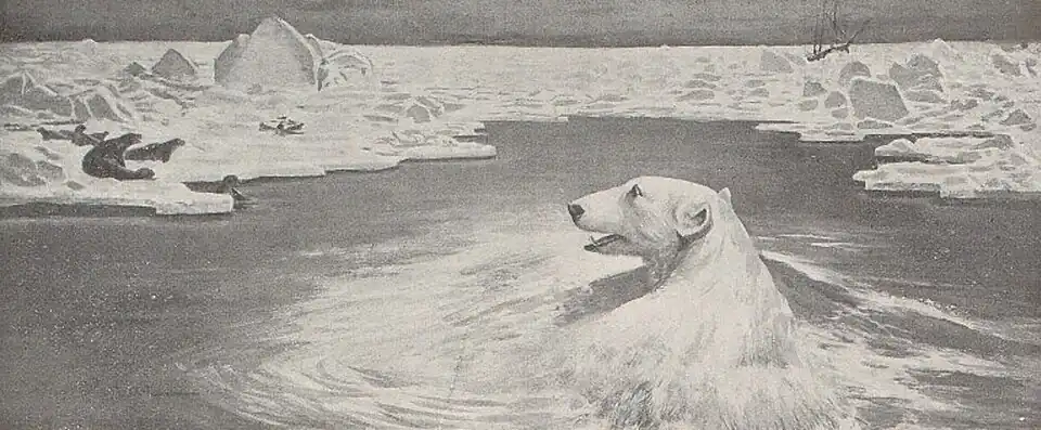 Paysage polaire par Auguste Vimar