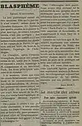 Extrait du Télégramme des Vosges, 13 novembre 1918. Article de Jean Mory à propos d'un chef socialiste.