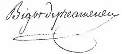 signature de Félix Julien Jean Bigot de Préameneu