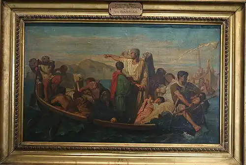 Félix-Joseph Barrias, Les Exilés de Tibère, esquisse.