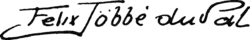 signature de Félix Pol Jobbé-Duval