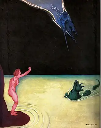 Vallotton, Andromède debout et Persée, 1907