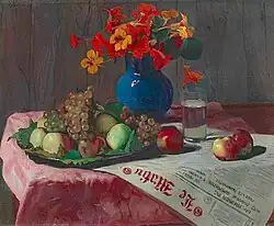 Félix Vallotton (1865-1925),Nature morte avec un journal,1923.