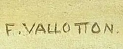 signature de Félix Vallotton