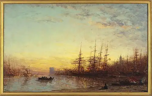 Le Port de Marseille au coucher du soleil, 1890-1895, Petit Palais, Paris