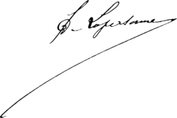 signature de Félix de Lapersonne