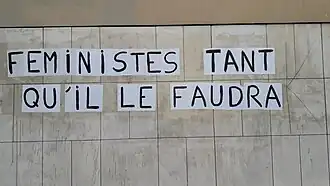 Rouen : « Féministes tant qu'il le faudra ».