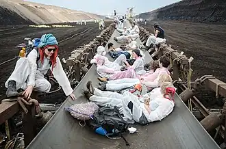 Blocage d'un tapis roulant.