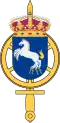 Blason du Försvarsmaktens underhållscentrum, qui fait partie des forces armées suédoises