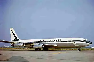 Un Boeing 707-320B d'Air France, similaire à celui impliqué dans l'accident.