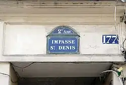 Impasse Saint-Denis.
