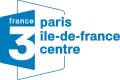 Logo de France 3 Paris Île-de-France Centre du 7 janvier 2002 au 6 avril 2008.