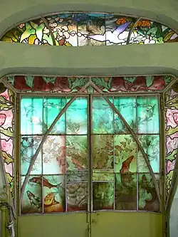 Vitrail de l'aquarium.