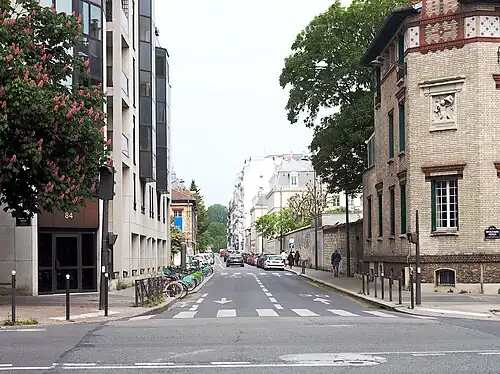 La rue de la Santé entre le boulevard Arago et celui de Port-Royal.