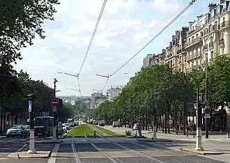 La descente vers la porte de Versailles.