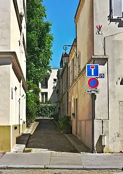 Entrée de l'impasse Damesme.